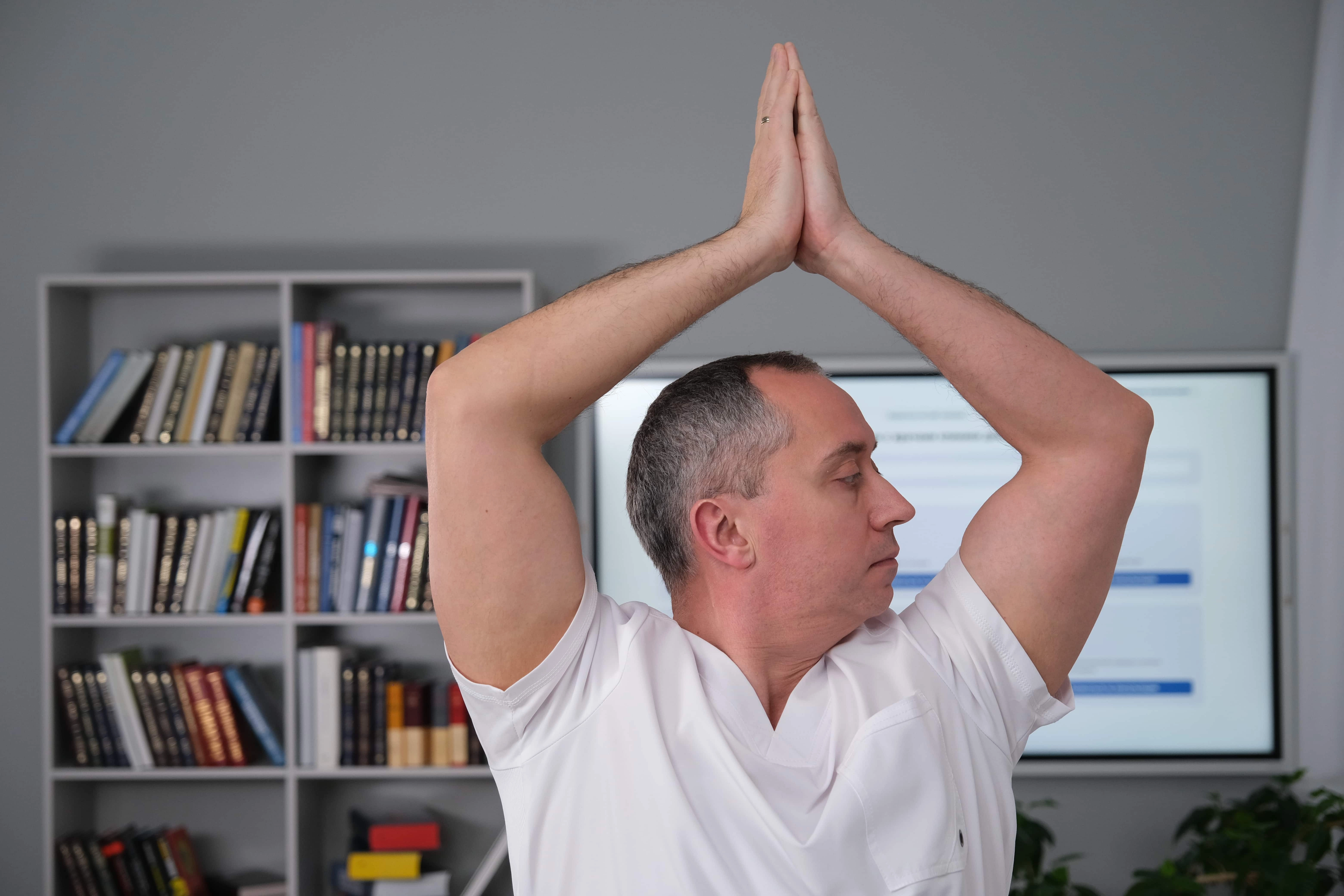 Схематичное изображение выполнения гимнастики