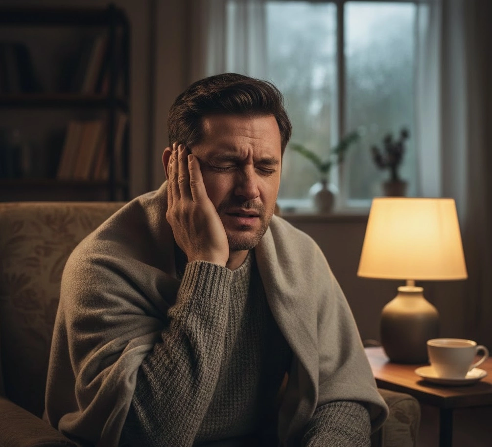 Болит ухо у мужчины