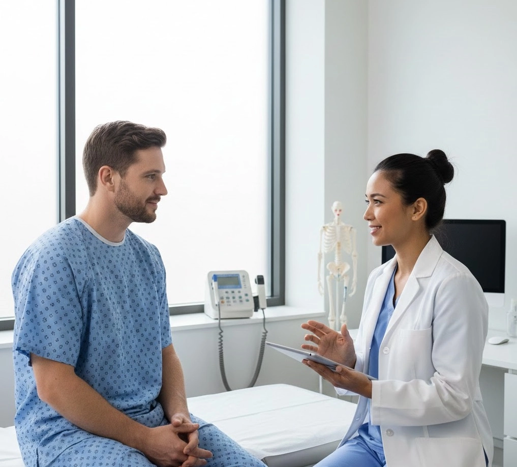 Приём в клинике