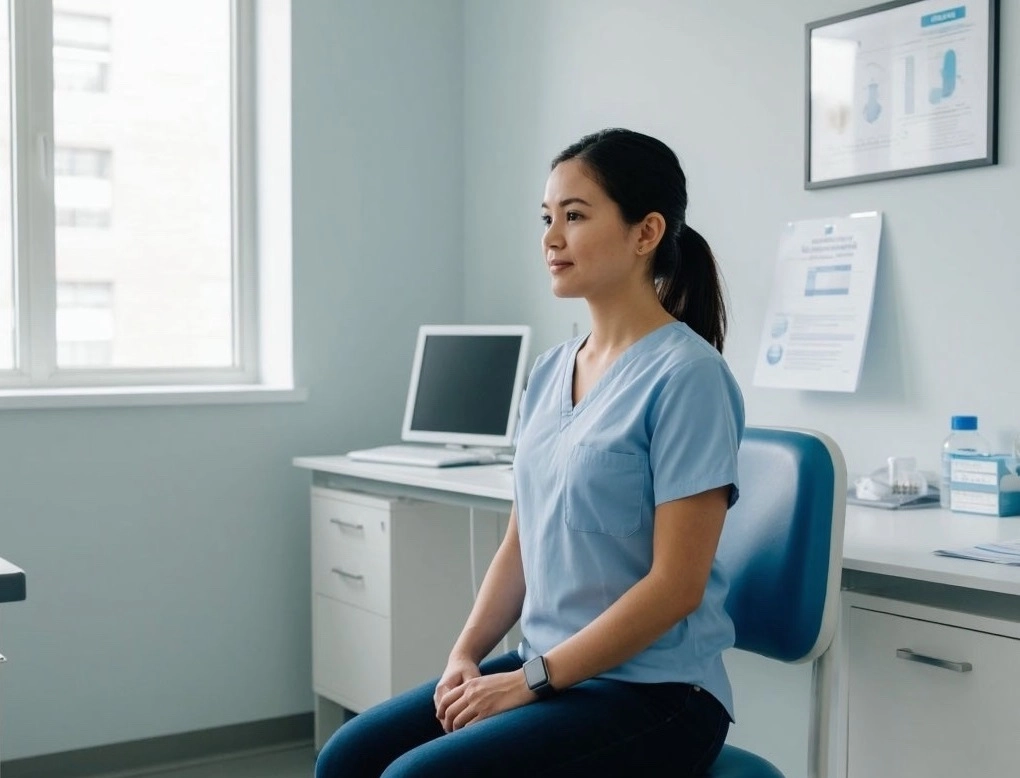 Приём у доктора в клинике