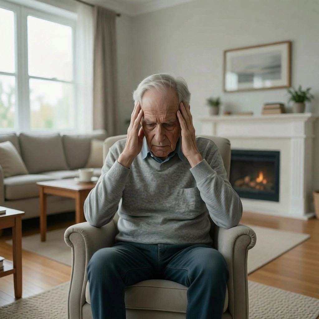 У мужчины головная боль