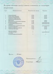 Фото данных в дипломе о профессиональной переподготовке Демченко Николая