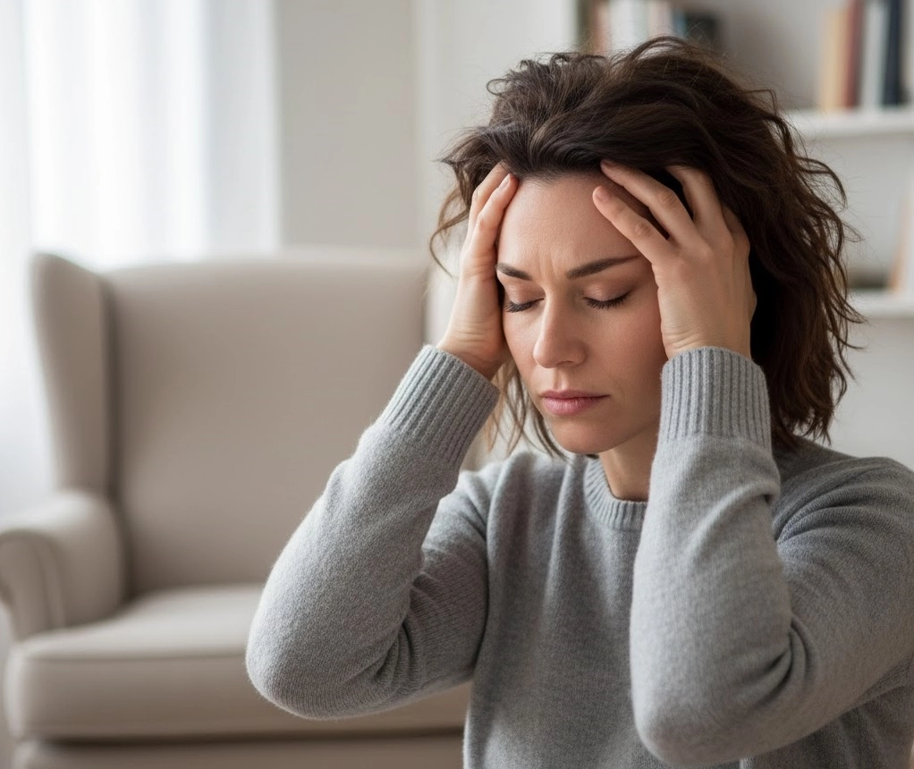 Боль в голове у женщины