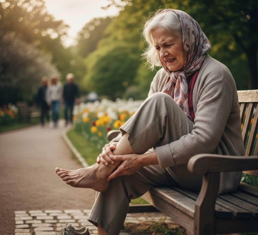 Развитие гангрены у женщины