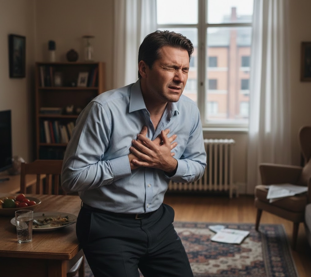Болит сердце у мужчины