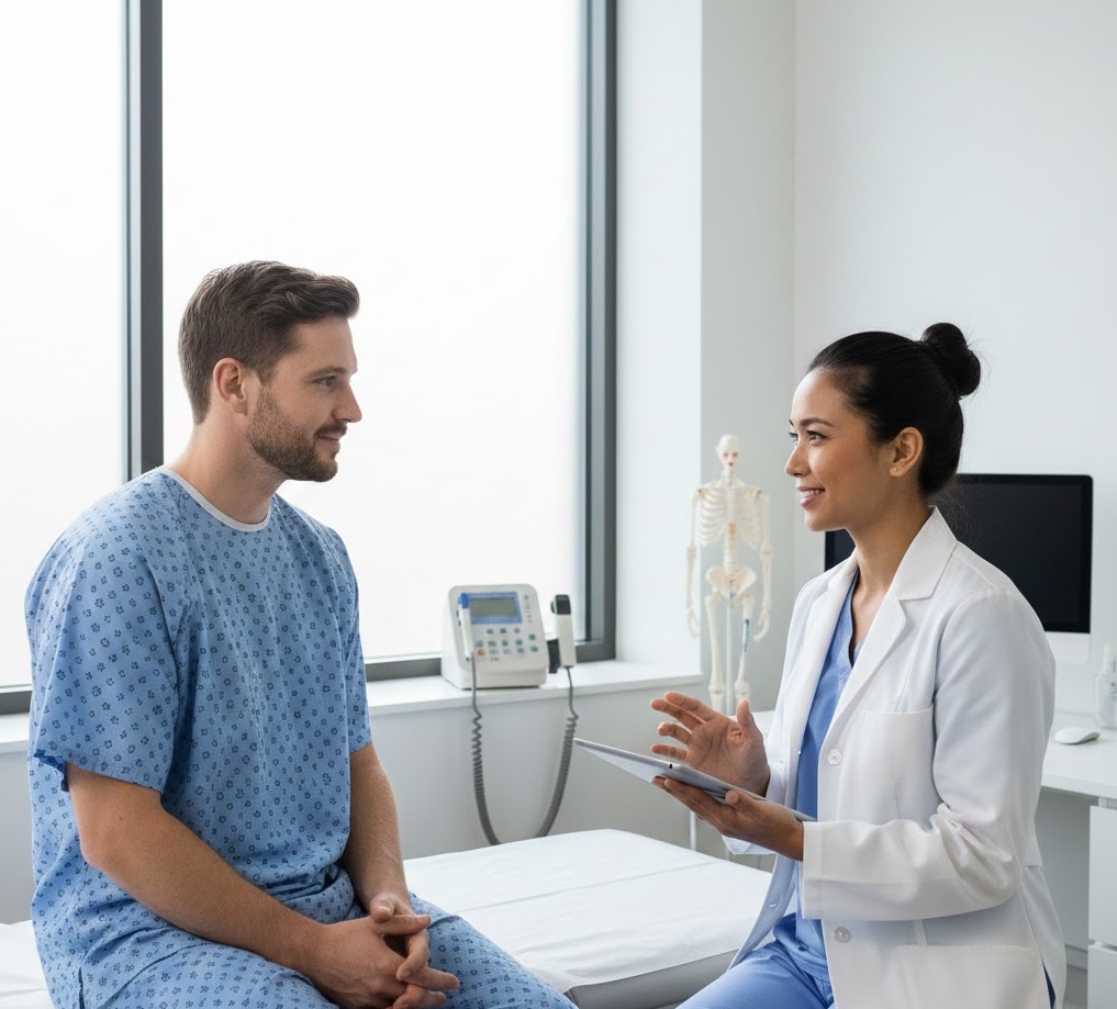 Приём в клинике