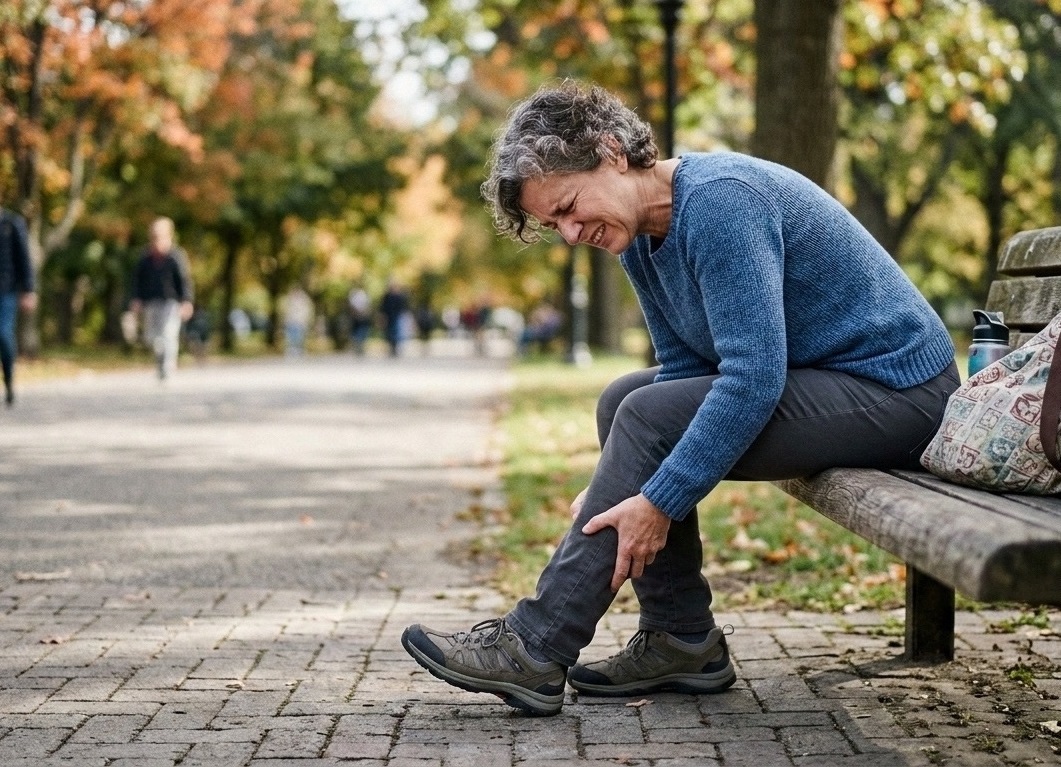 Боль в ноге у женщины